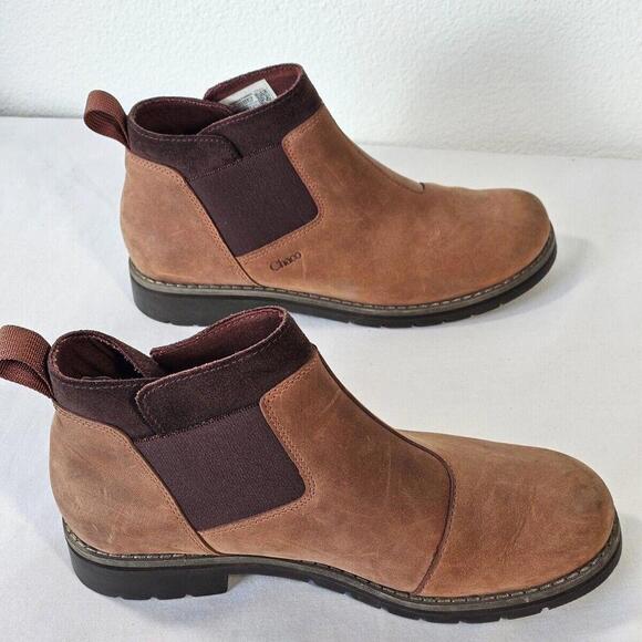 Chaco Womens Cataluna Explorer Chelsea Mahogany Leather Boot Size US 7 EU 38 - Picture 6 of 11
